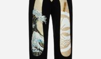 Kamon and The Great Wave Daicock Print Relax Fit Sweatpants (1)