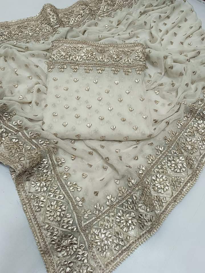 SEMI PURE BAMBER CHIFFON HANDMADE LCD GOTTA WORK