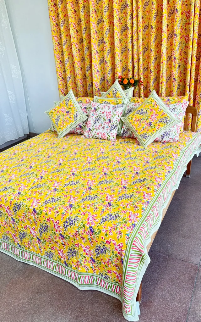 hand block printed bedspreads online, block printed bedspreads, cotton bedspreads, bedsheets