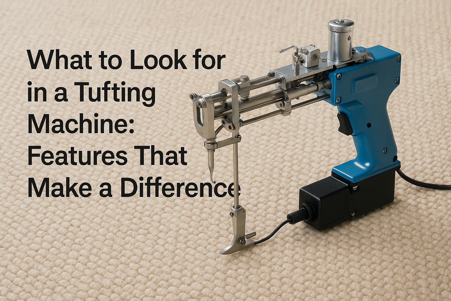 What to Look for in a Tufting Machine