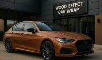 wood effect car wrap