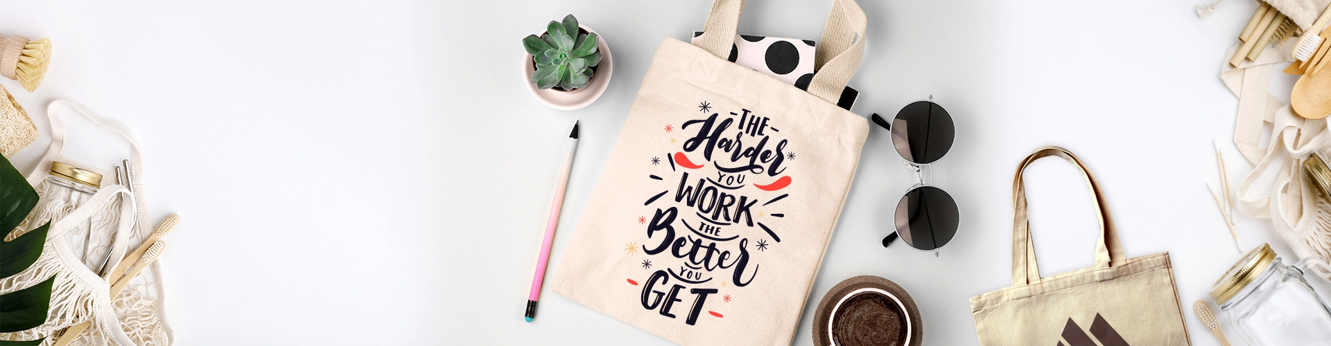 Branded tote bags