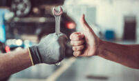 mechanics working in auto service