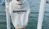Beige Essentials Hoodie