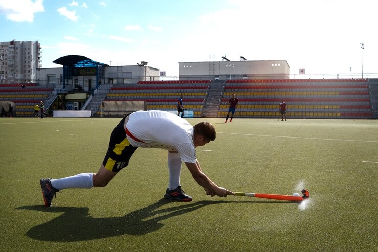 Artificial hockey turf