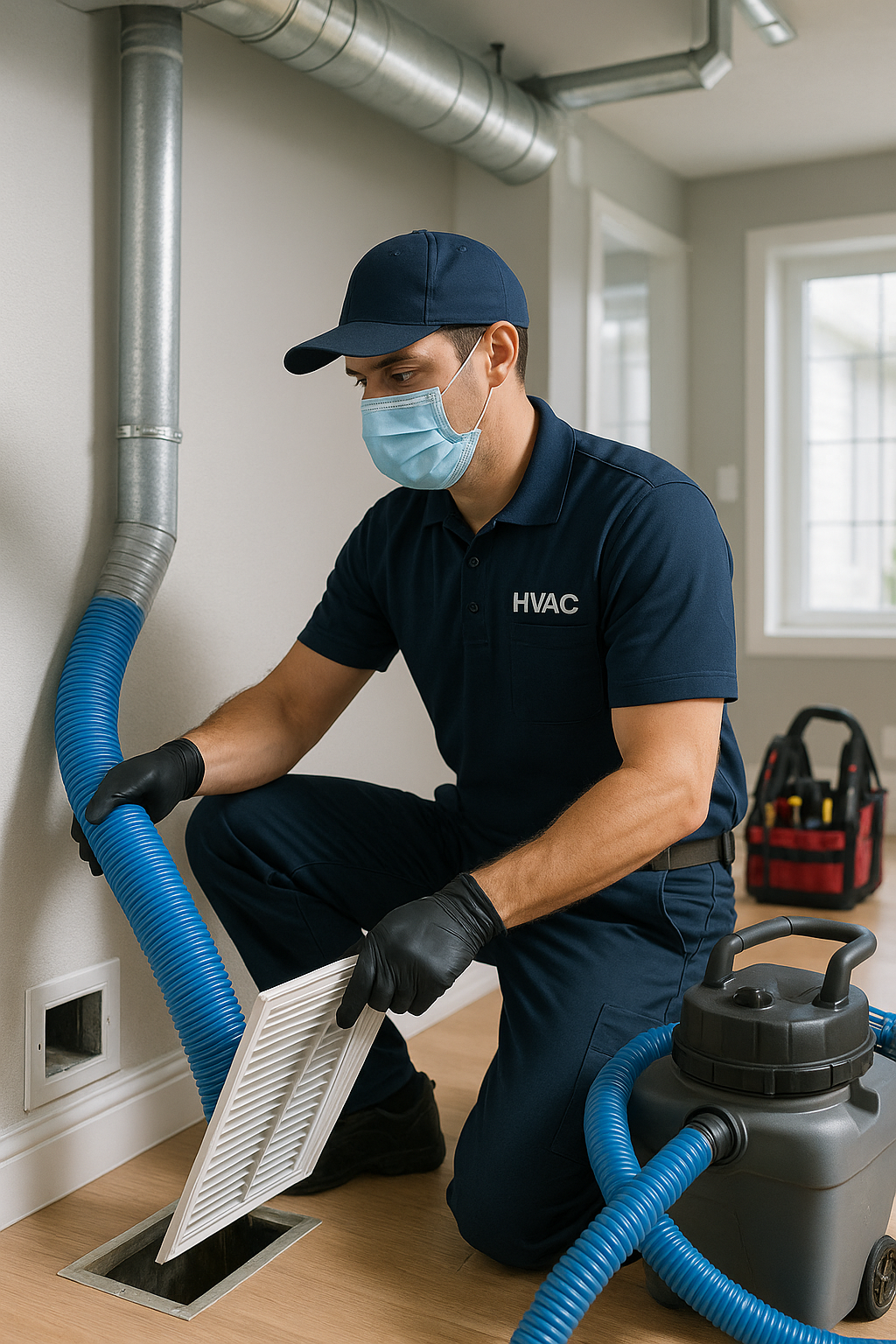 Negative Pressure Air Duct Cleaning