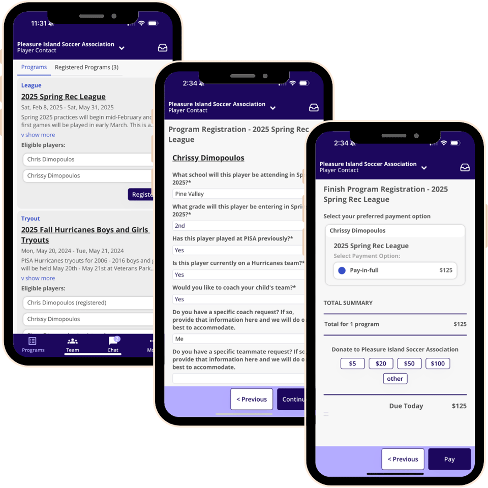 youth sports registration software