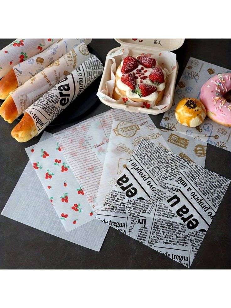 Custom printed food paper