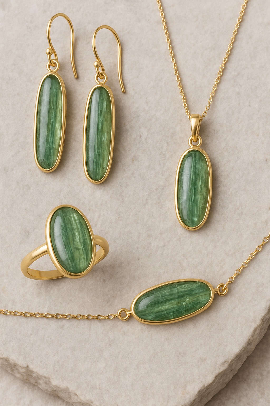 Green Kyanite Jewelry