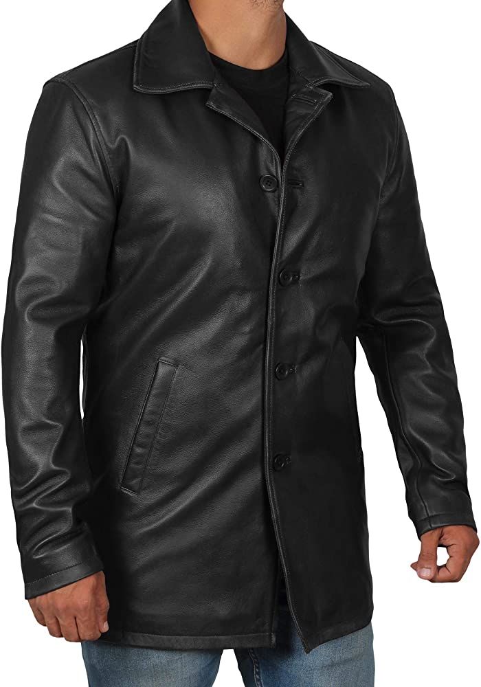 leather coat for men