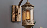 Brass wall lights