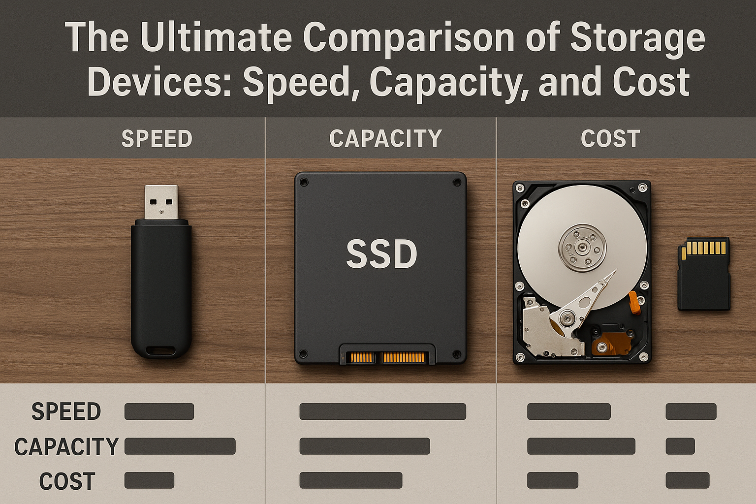 The Ultimate Comparison of Storage Devices Speed, Capacity, and Cost