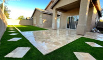 Commercial Travertine Installation